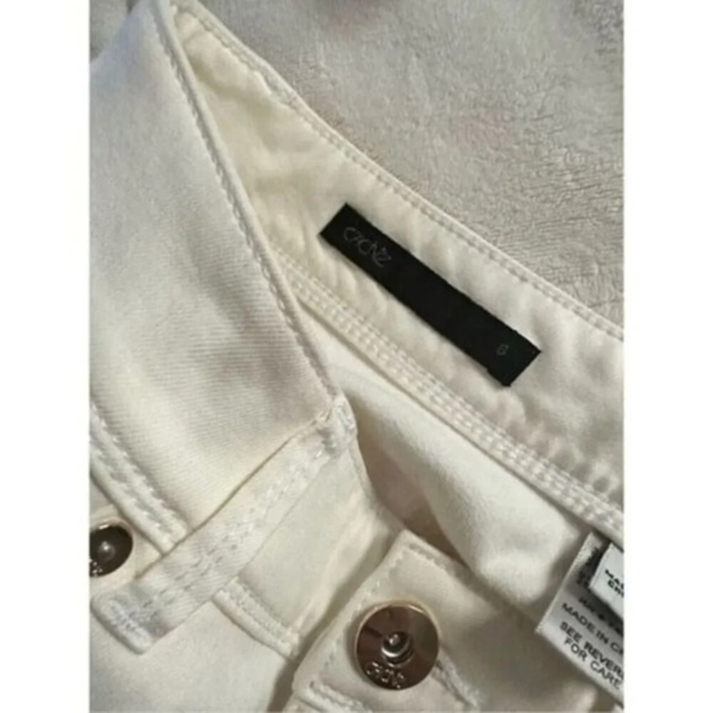 Cache Ankle Length Skinny Size 6 NWT White - Picture 5 of 6